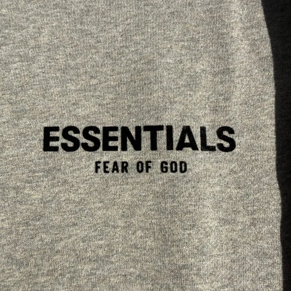 Fear of God Essentials Hoodie Grey Dark Oatmeal Size Small - Picture 4 of 11